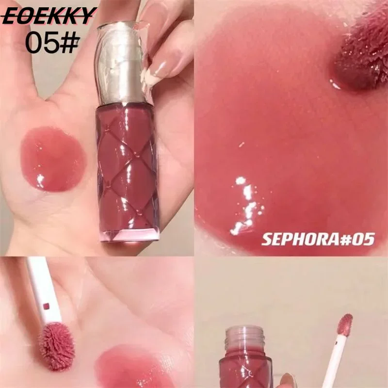 

EOEKKY New Lip Glaze Lip Tint Volumizing and Moisturizing Glass Lip Matte Makeup