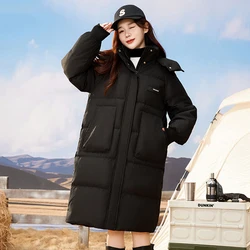 Shascullfites Melody Winter Jacket for Women White Duck Down Coat Warm Feather Coats Long Down Coats Female Korean Down Jacket