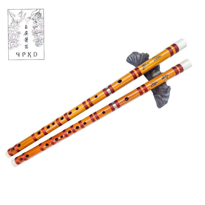 YPXD Professional Dizi Flute Bitter Bamboo Flute Chinese Musical Instrument G700 Key G F E D C A