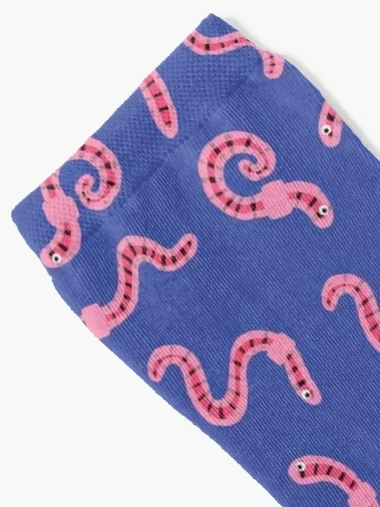 Worm Pattern Socks funny gift loose Male Socks Women's