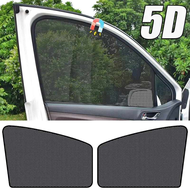 5D Magnetisch Mesh Zonnescherm Auto Warmte-isolatie Sterke Magnetische Adsorptie Type Zonnebrandcrème Cover Auto Zijruit Verduisteringsgordijn