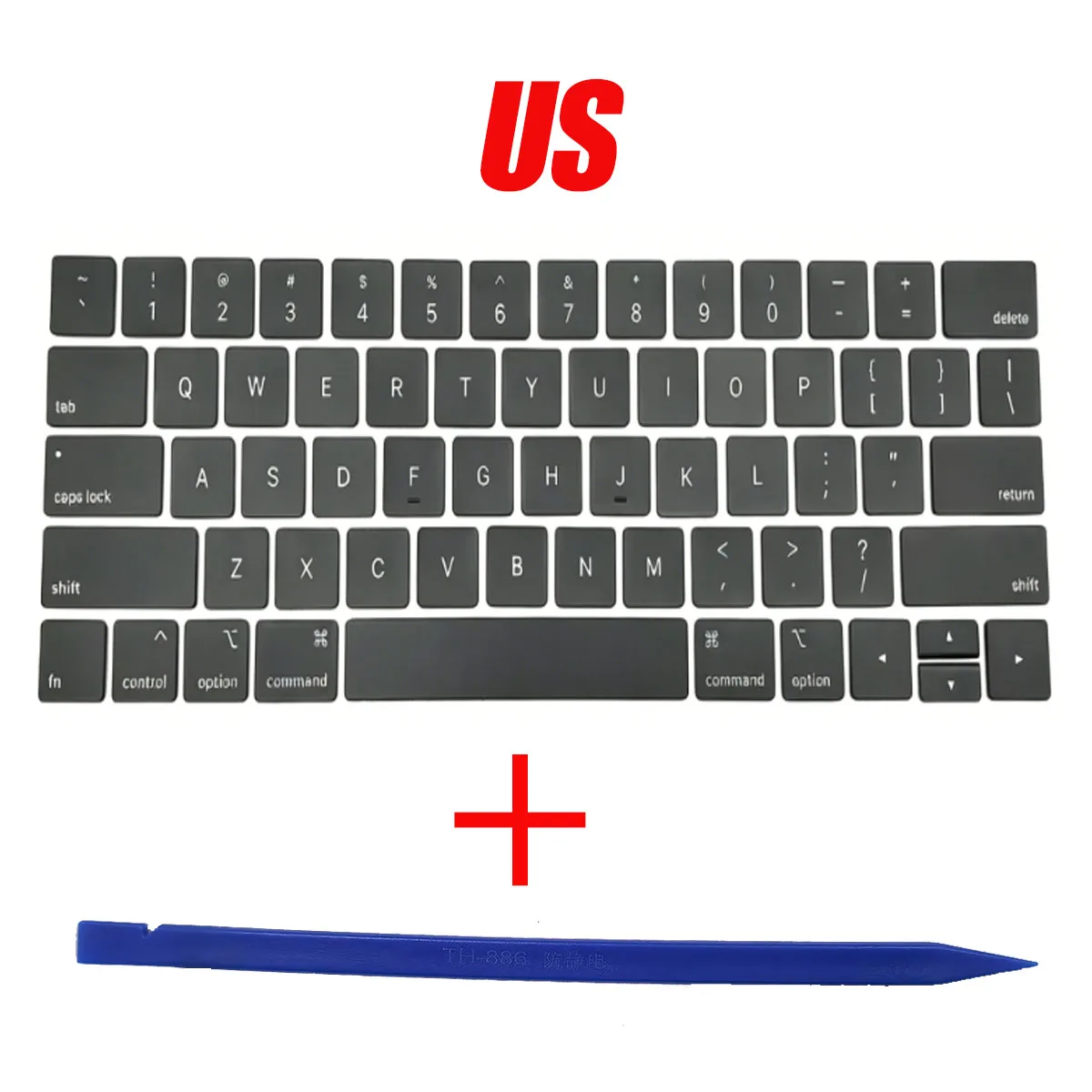 A1989 A1990 A2159 Keycaps US UK FR KR Italy Denmark Replace Key Set Applicable For Macbook Retina Laptop Key Cap 2018 2019 Year