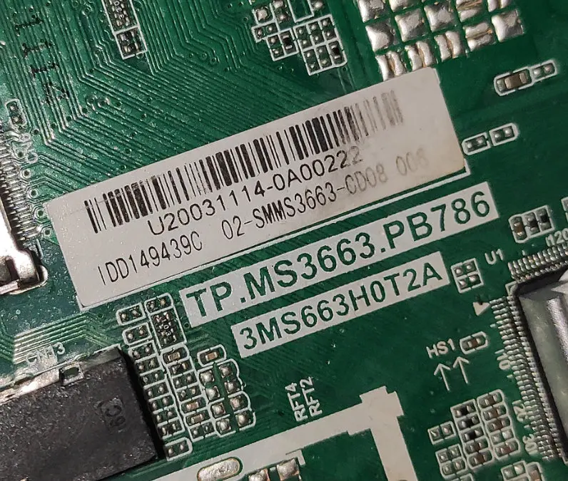TP.MS3663.PB786 3MS663H0T2A Three in one TV motherboard for 55---79V 600ma