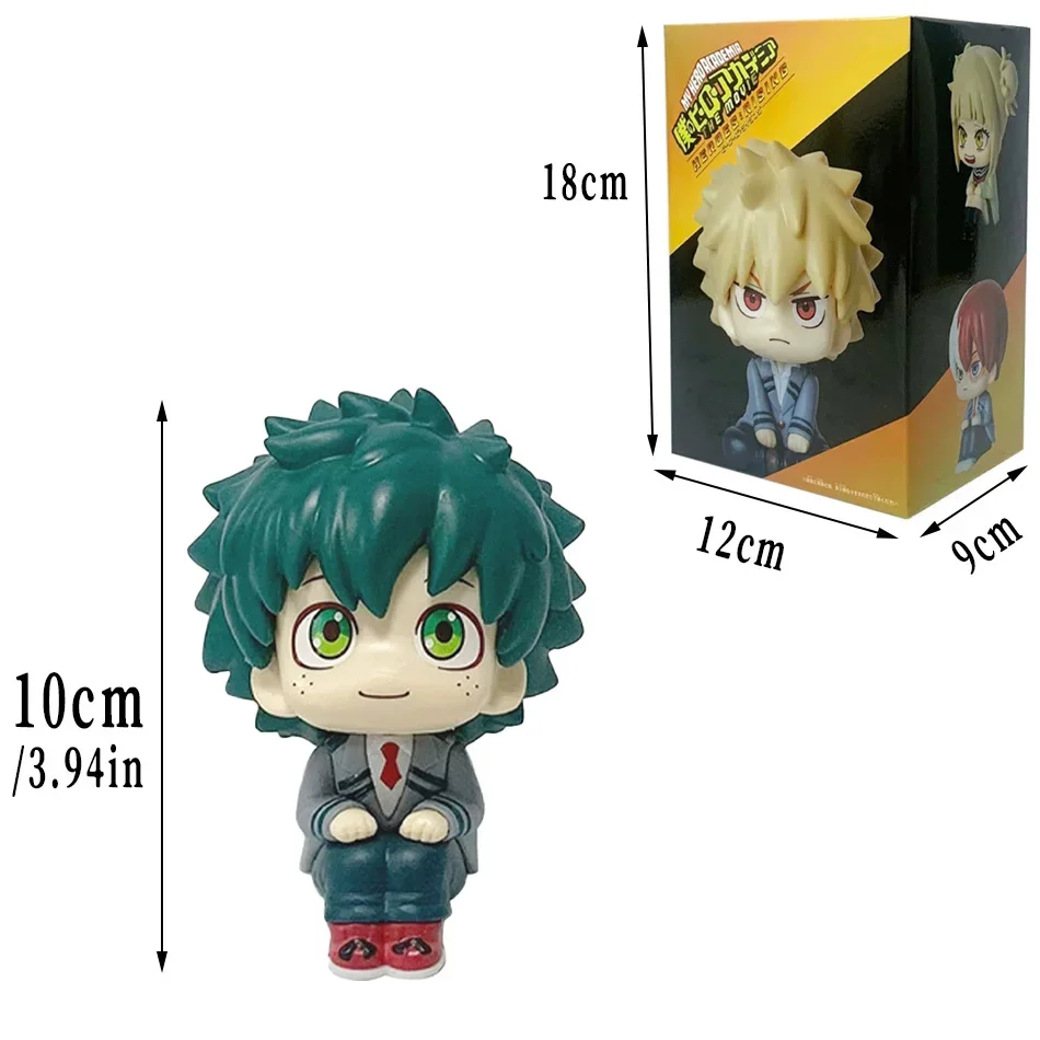 Q Version My Hero Academia Figure, Deku Katsuki Bakugo Todoroki Shoto Anime Action Figure, Collectible Model Toy, Christmas Gift view 3
