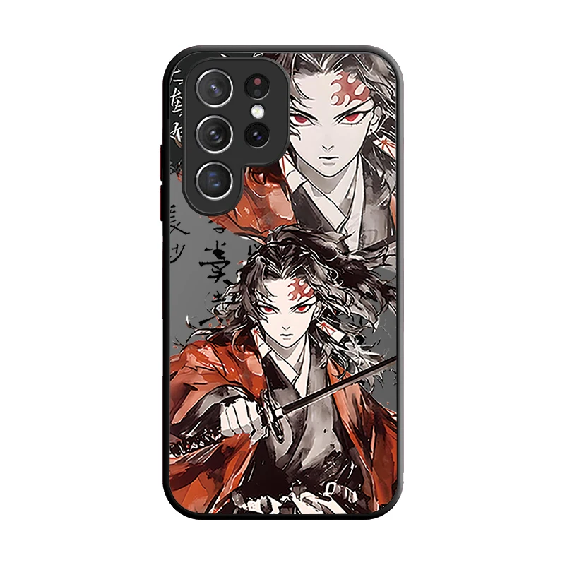 Anime Demon Slayer Case For Samsung Galaxy S24 S23 S22 Ultra S21 S20 FE S10 Plus A15 A25 A35 A55 5G Note 20 10 Matte Hard Cover image 6