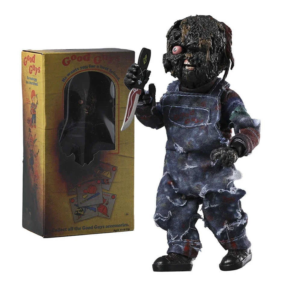 NECA figura de acción de edición limitada, juego infantil, Chucky Scream Factory