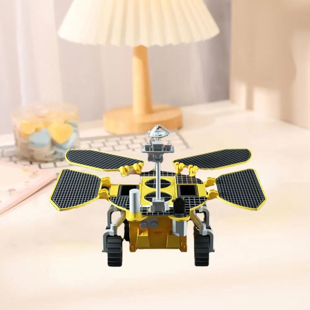 Plastic Space Mars Car Model Solar Energy Action Figures Zhu Rong Car Model DIY Ornament Die-cast Model Decoration