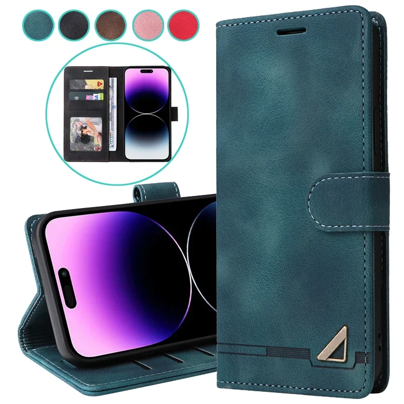 For Redmi Note 13 4G Cases Leather Wallet Flip Phone Case For Xiaomi Redmi Note 13 Note13 Pro Plus 5G Card Slot Holder Cover