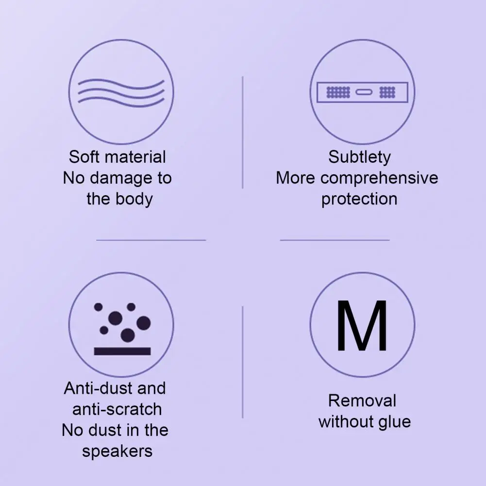 Integrated Protection Phone Jack Protector Adhesive Sticker Anti-Dust Eco-friendly Mobile Phone Integrated Dust Stickers