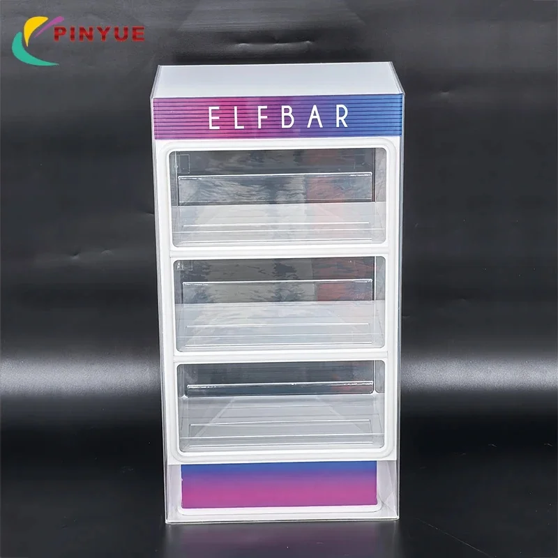custom.RTS Foldable Rotating LED Acrylic Convenience Smoke Cigar Display Rack