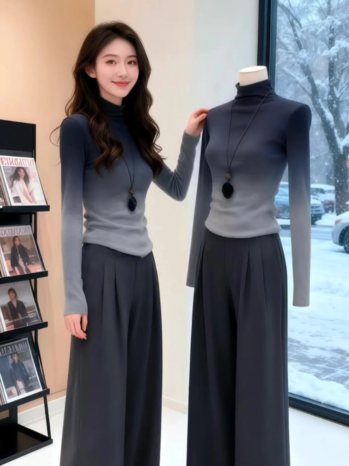 

Ele adient Color Camere свитер на голову тонкий вязаный зимний топ для поездок на работу уникальный женский модный корейский длинный све