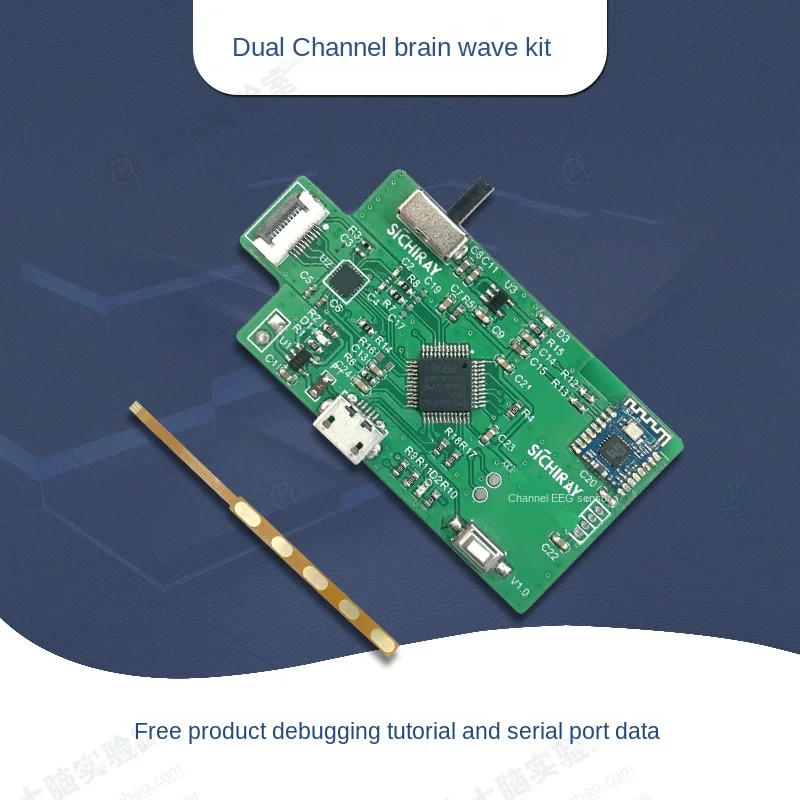 

Dual-Channel Brain Wave Sensor Multi-Channel Brain Wave Development Module Kit Tgam Mind Control Collection