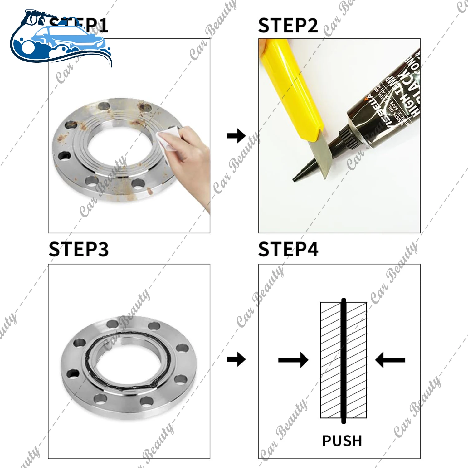 High Temperature Black RTV Silicone Gasket Maker Sealed Oil Resistant Waterproof Quick Dry for Bonding Automotive Engine Parts