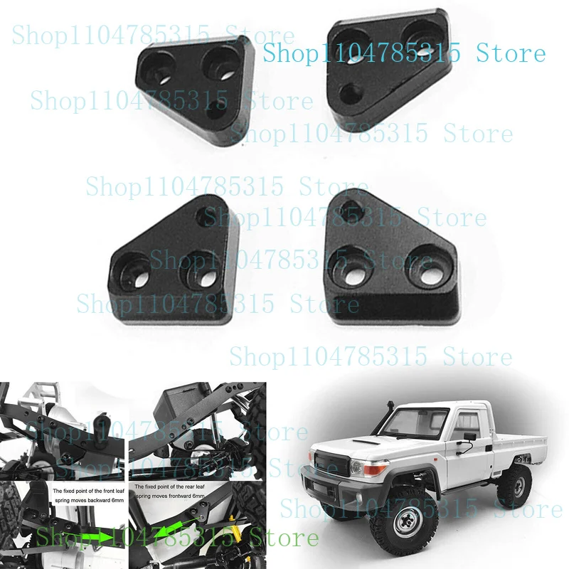 

4pcs/Set Aluminum Leaf Spring for RC4WD TF2 LWB Chassis Killerbody LC70 Body Car XMSJ