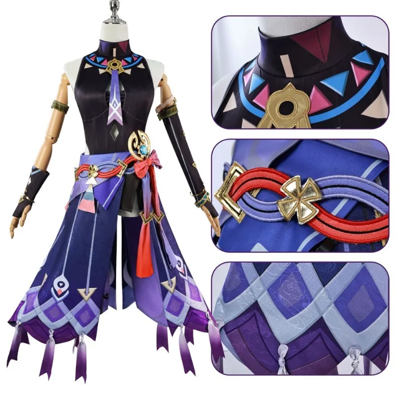 Juego Genshin Impact Citlali, disfraz de Cosplay, zapatos, traje, sombreros, accesorios, conjunto completo, vestido de fiesta y Carnaval, trajes de mujer