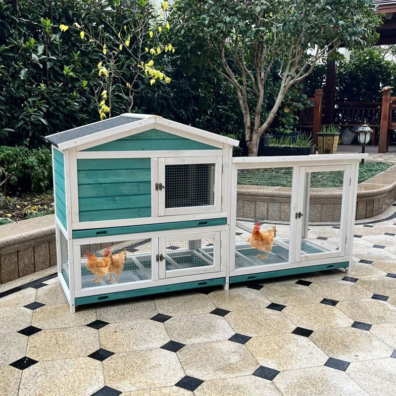 High Quality Large Wood Chicken Coop for Outdoor Mobile Chicken Coops for Farm Henhouse Cages for Laying Hens