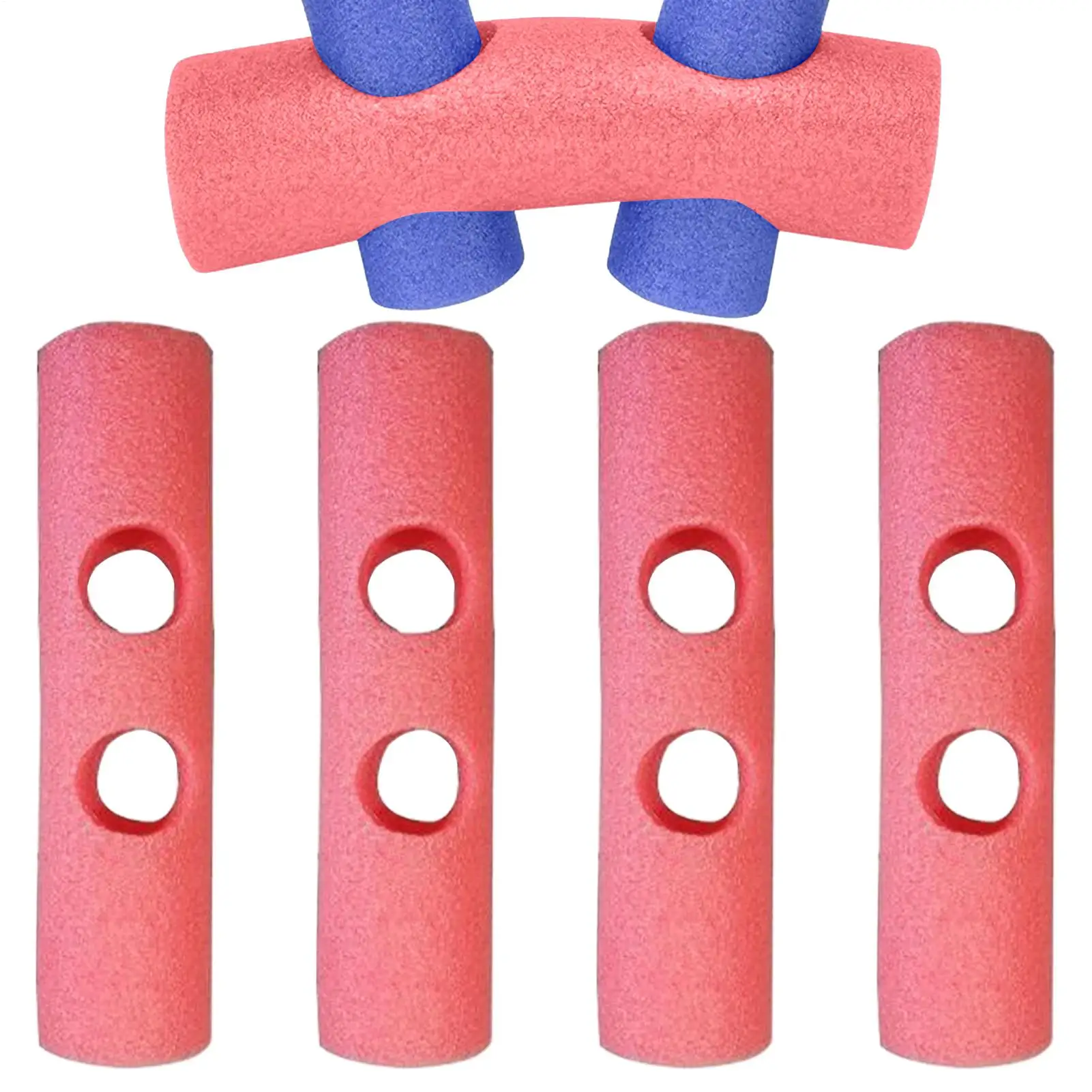 

5pcs Swim Pool Accessories Swimming Pool Noodle Connectors Kids' Swim Noodles Swimming Stick Holed Foam Connector 3/4-way