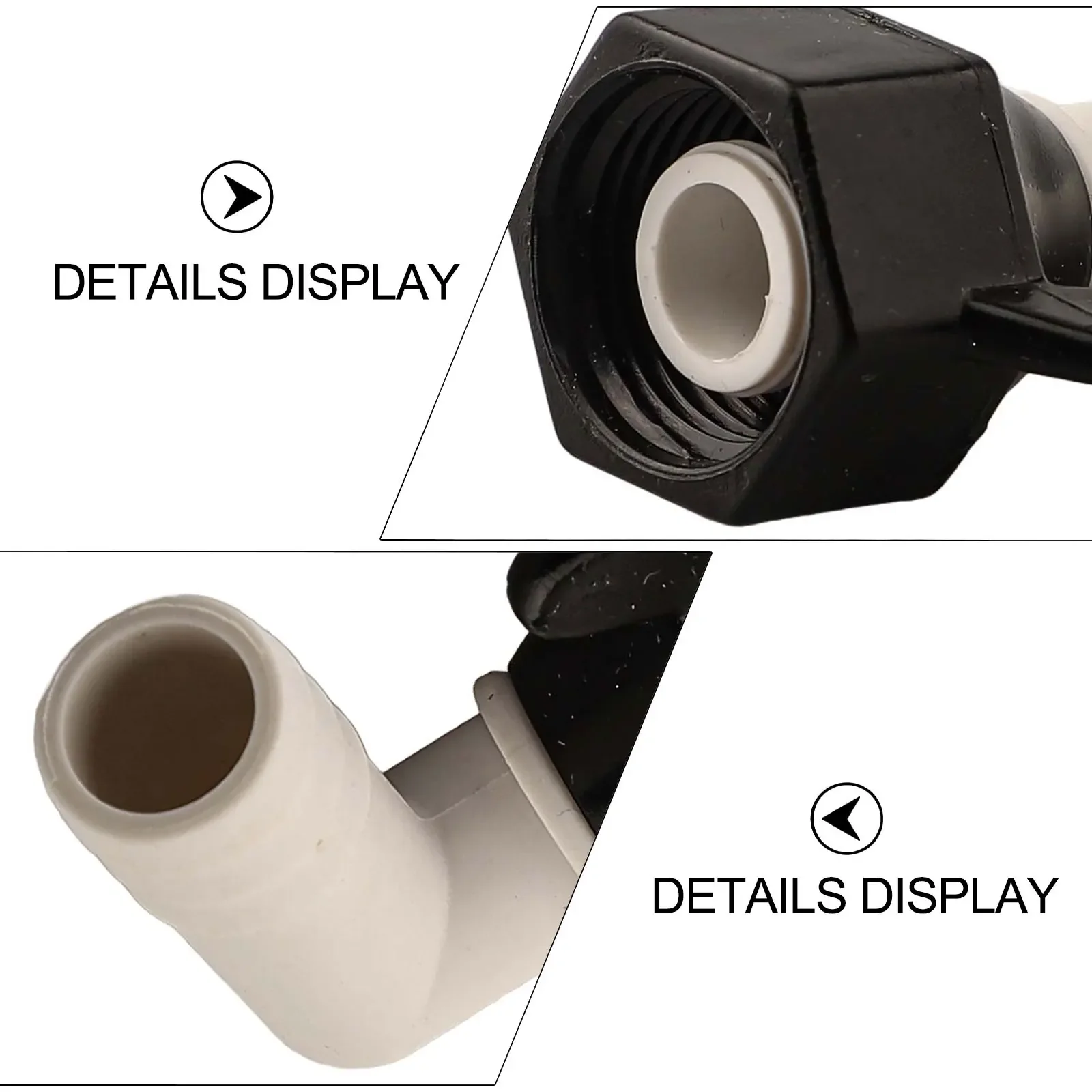 Reliable RV Water Pump Fittings with Thread Sealing Tape 360 Degree Rotatable Elbow and Straight Connectors for Easy Use