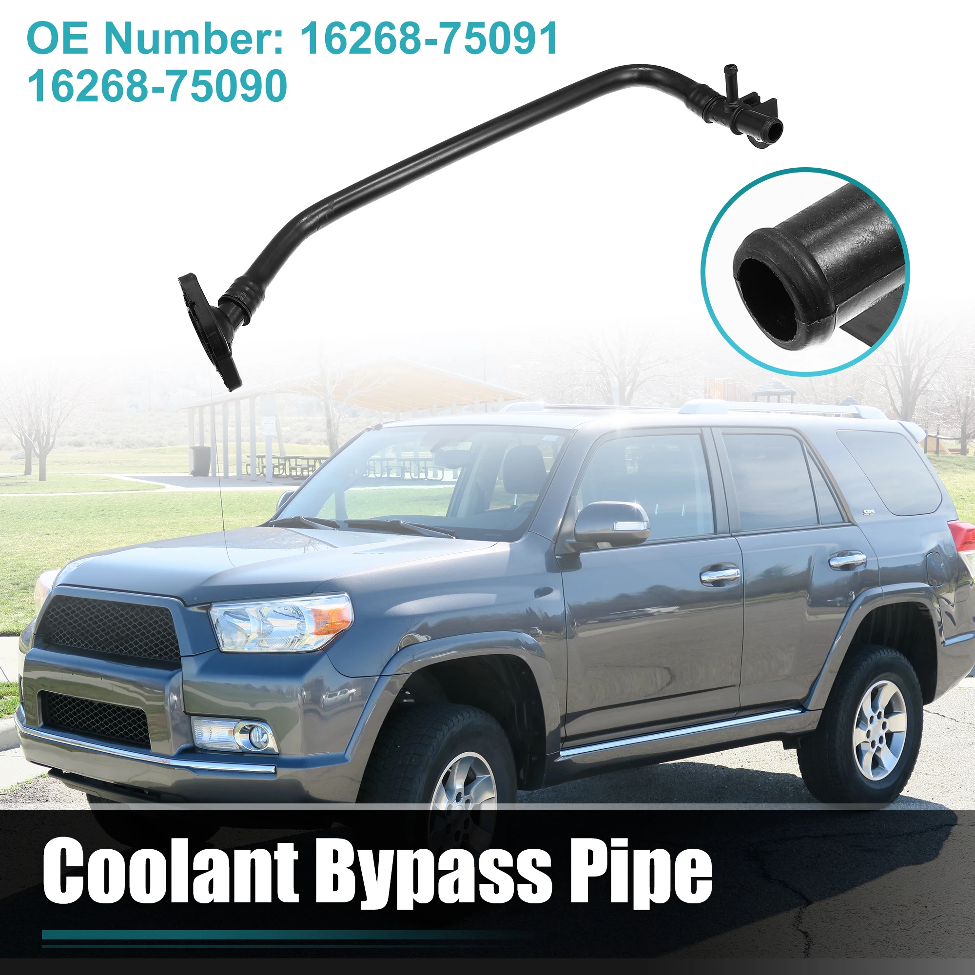 

UXCELL Coolant Water Bypass Pipe for Toyota Tacoma 2005-2012 16268-75091 16268-75090