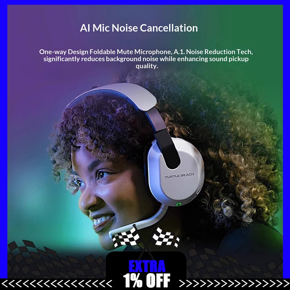 Turtle Beach STEALTH Gaming Earphones 2.4G Bluetooth Dual Mode Wireless Headphones Third Generation Sound Generating Unit Gifts