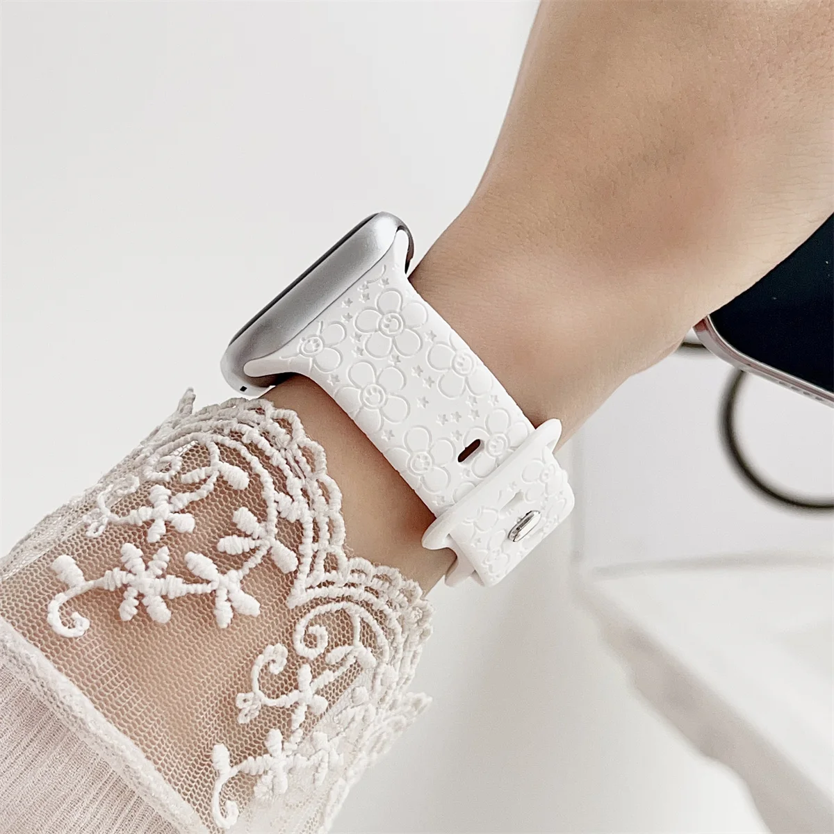 Watch Band For iWatch 42/44/45/49mm 38/40/41mm Silicone Fashion Watch Strap for Watch Series Ultra2 Se 9/8/7/6/5/4/3/2/1_voghion.com