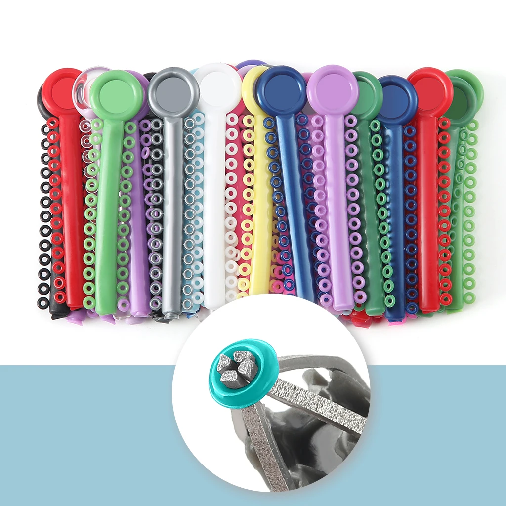 1040 Stück/Packung AZDENT Dental Kieferorthopädische Elastische Ligaturen Bänder Ligationsringe 48 Farben Zahnmedizinische Materialien – Detail 7