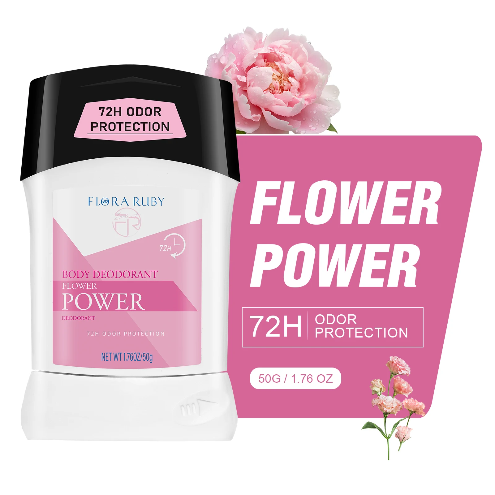 Antiperspirant Deodorant for Women & Men | Extra Strength 72 Hour Protection Natural Aluminum Ocean Extracts,Clean Scent 1.76OZ