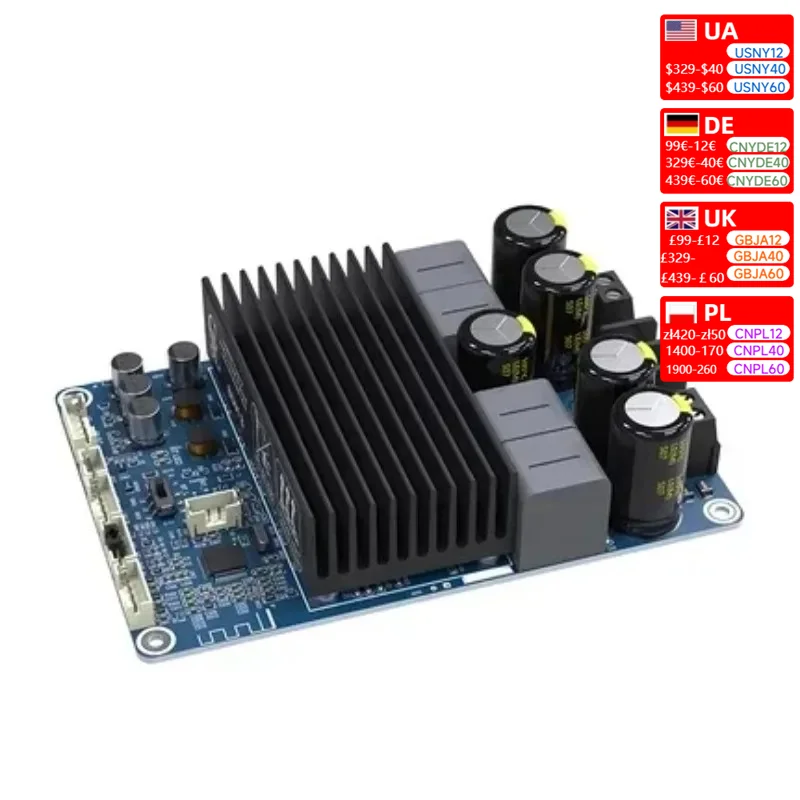 Nvarcher TPA3255 Bluetooth 5.0 HIFI Stereo Audio power amplifier board 300W*2 dual-channel Power Amplifier Board