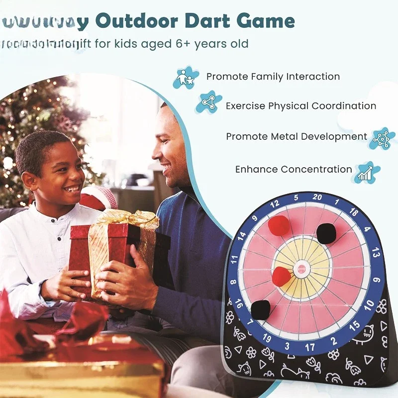 Fiber rod bracket dart target