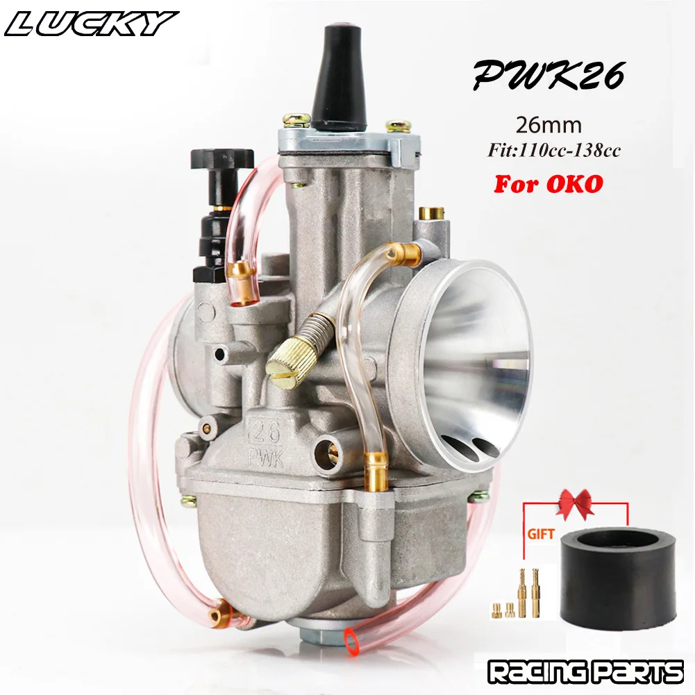PWK 21 24 26 28 30 32 34mm Met Power Jet Carburateur Voor OKO 2T 4T motorfiets Carb Voor Crossmotor Pit Bike Scooter ATV Quad UTV