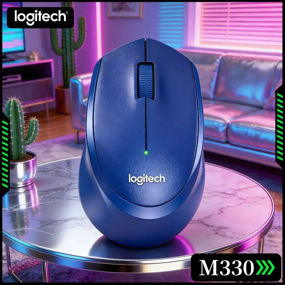 Wireless Freedom Logitech M330 Silent Mouse Resist Wifi Bluetooth Disturb For Multi Device Working Environment