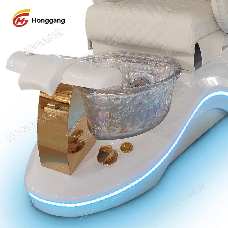 Wholesale Luxury Modern Salon Furniture Edicure Foot Spa Chair With Massage Recliner Manicure Pedicure Chair for Nail Salon