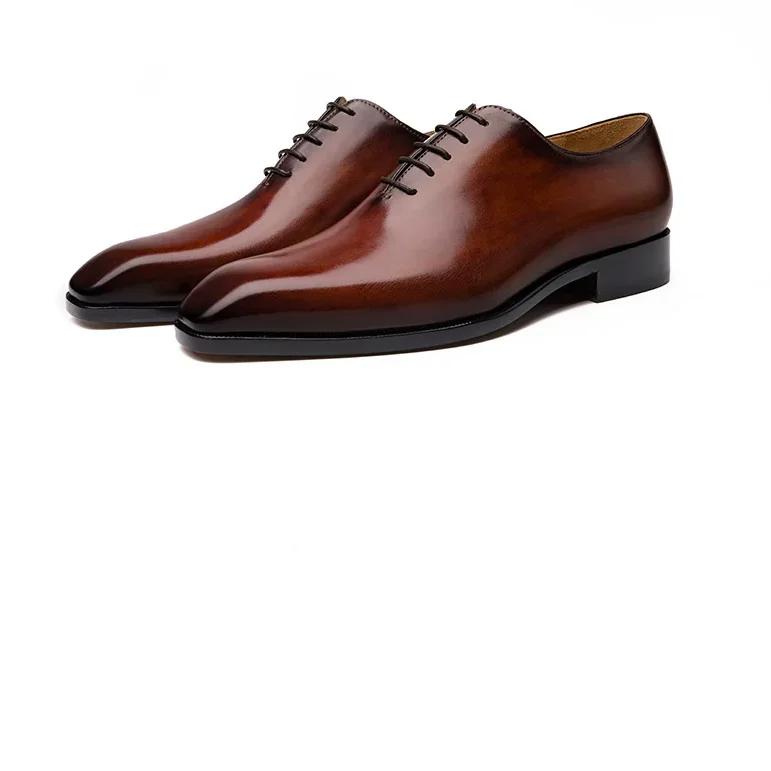 men dress shoes male formal shoes cow skin shoes