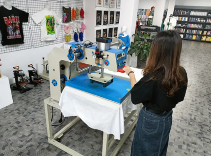 Factory Price 40*60cm Automatic Double Stations Heat Transfer Machine for T-Shirts DTF Pneumatic Heat Press 0 250°C