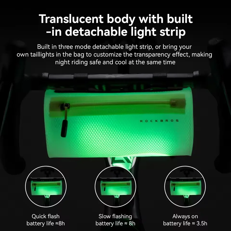 ROCKBROS Bicycle Upper/Lower Tube/Front/Rear Bag Translucent Waterproof Design Optional Combination MTB Road Bike Equipment