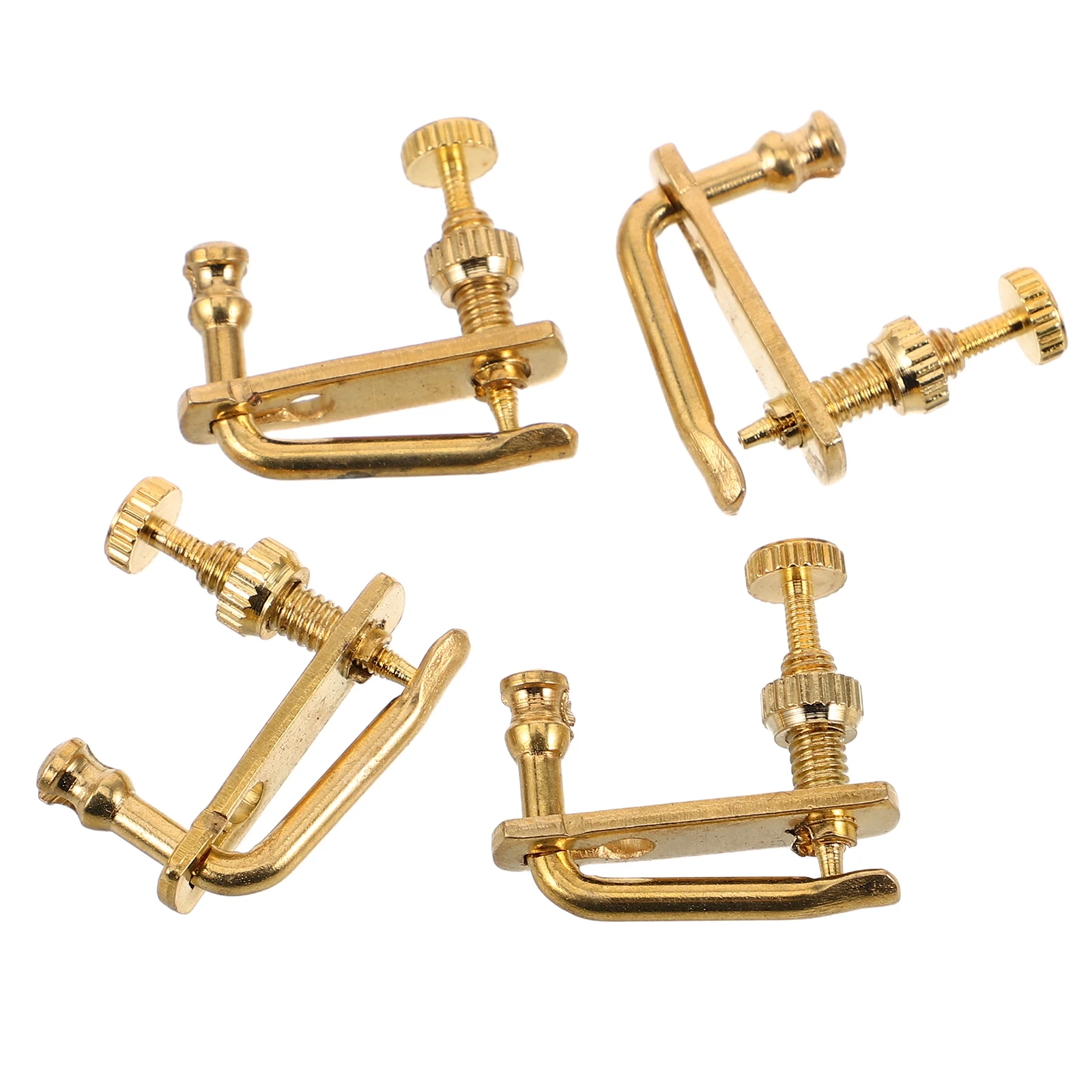 

4pcs Violin Fine Tuners Compatible 1 2 1 4 Violins Precision Durable Adjuster Screws Easy Installation Musical Instrument Parts