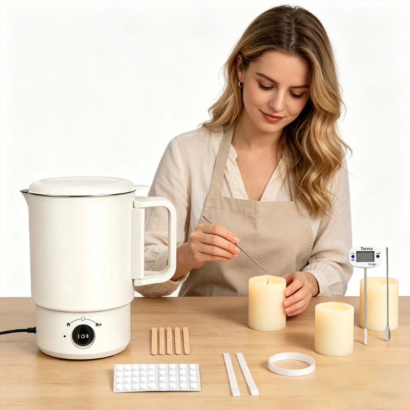 Corded Pouring Pot Set with Digital Heat Reader for DIY J0MC