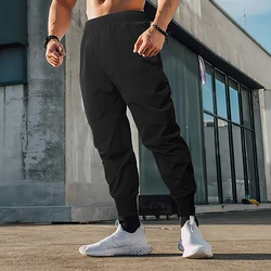 Running Pants Men's Casual Summer Jogging Pants Gym Fitness Sweatpants Quick Dry Breathable Sports Pants Bodybuilding Trousers