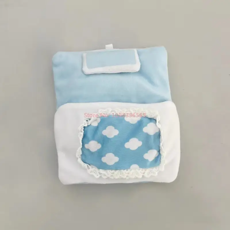 Zestaw pościeli do śpiwora dla lalki Labubu 17 cm, urocze akcesoria do zabawek do odgrywania ról, dekoracje do pokoju dziecięcego, śliczne ubranka dla lalek