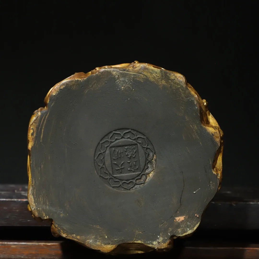 

18 "Старые непальские храмы, старая бронза, позолоченная киноварь, фира Сомпо Шакьямуни, станция Будды, лотоса, терраса, зал поклонения