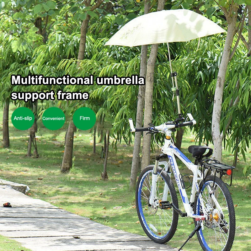 360° Rotatable Umbrella Holder Stainless Steel Connector for Wheelchair Bicycle Stroller Rain Gear Accessory view 3