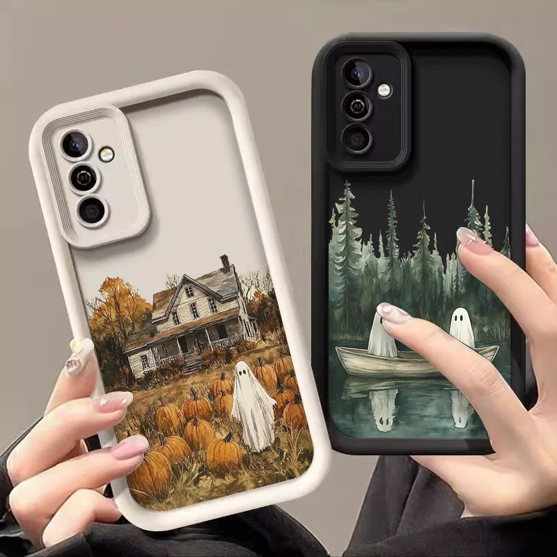 Phone Cases Funny - Creative Cute Ghost Pattern Phone Case