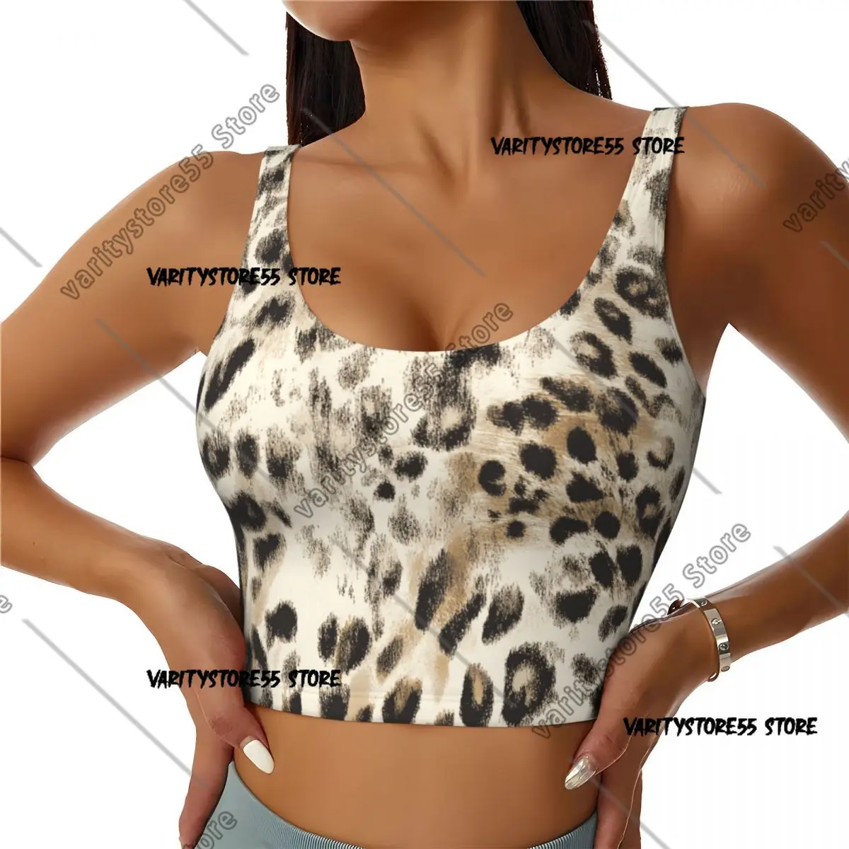 

Жилет для йоги с леопардовым принтом, женская спортивная рубашка без рукавов для спортзала, спортивная одежда для фитнеса и тренировок, жилет, спортивные майки для бега на открытом воздухе