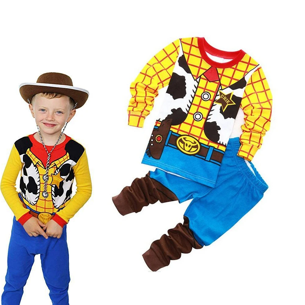 Spring Autumn Children's Clothing Sets Boys Sleepwear Clothes Kids Pajamas Set Baby Girls Cotton Toy Story Cartoon Pyjamas