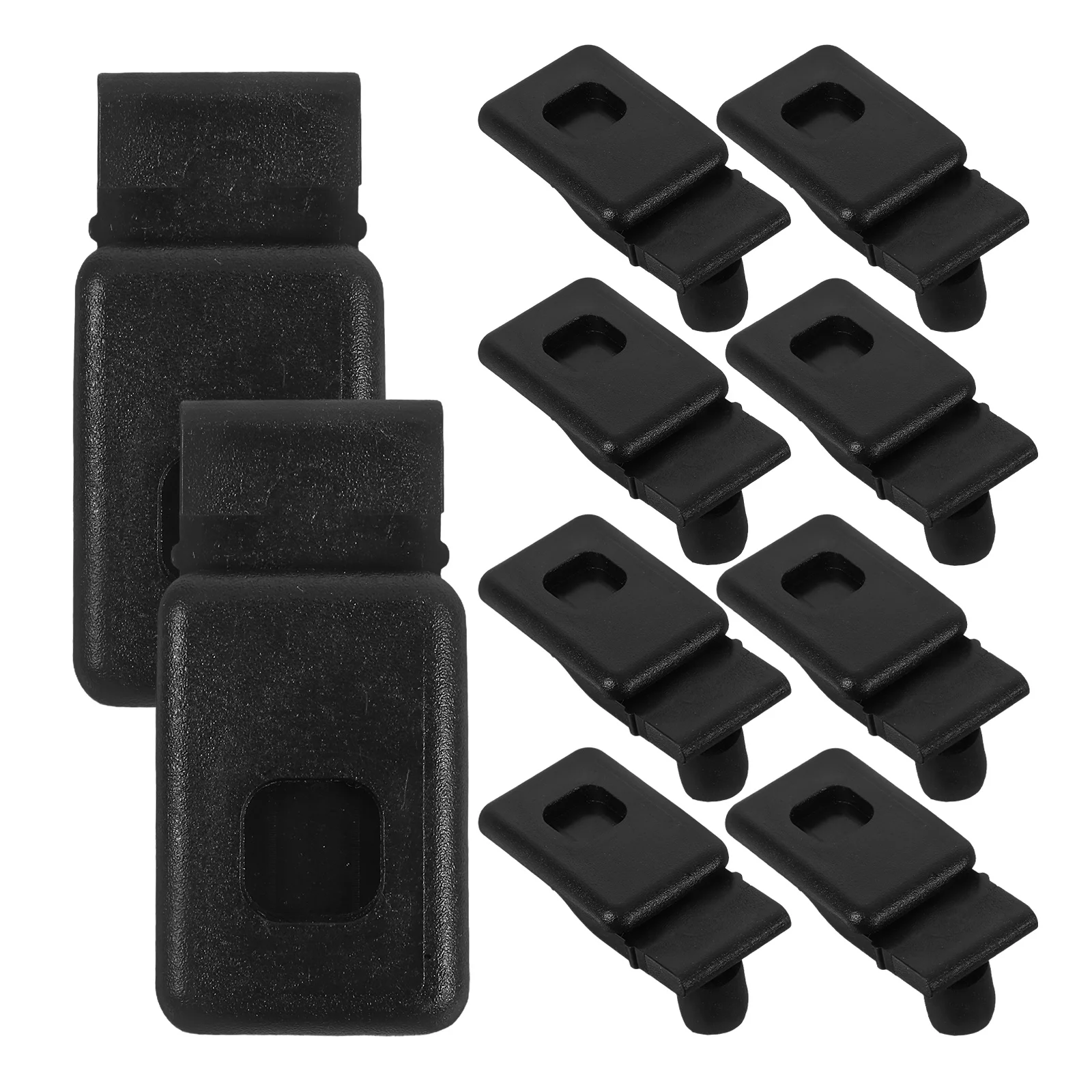 

10 pcs Car Trunk Organizer Fastener Black Plastic Clip For Automotive Storage Box Latch Compatible Tool Box