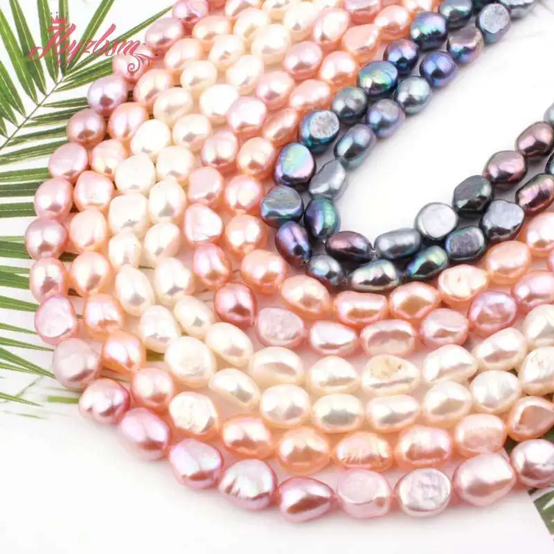 7-8mm Natural Freshwater Pearl Freeform Loose Stone Beads DIY Strand 15 Inch For Necklace Bracelat Jewelry Making Free Shipping