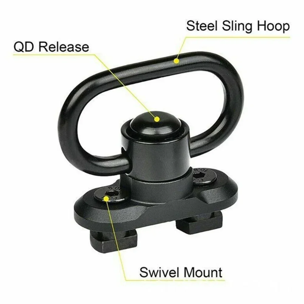 Discovery 1.35‘’ Mlok Tactical Quick Release Sling Swivel For Field Shooting Competition Tactical QD Sling Swivel Mount glock 17