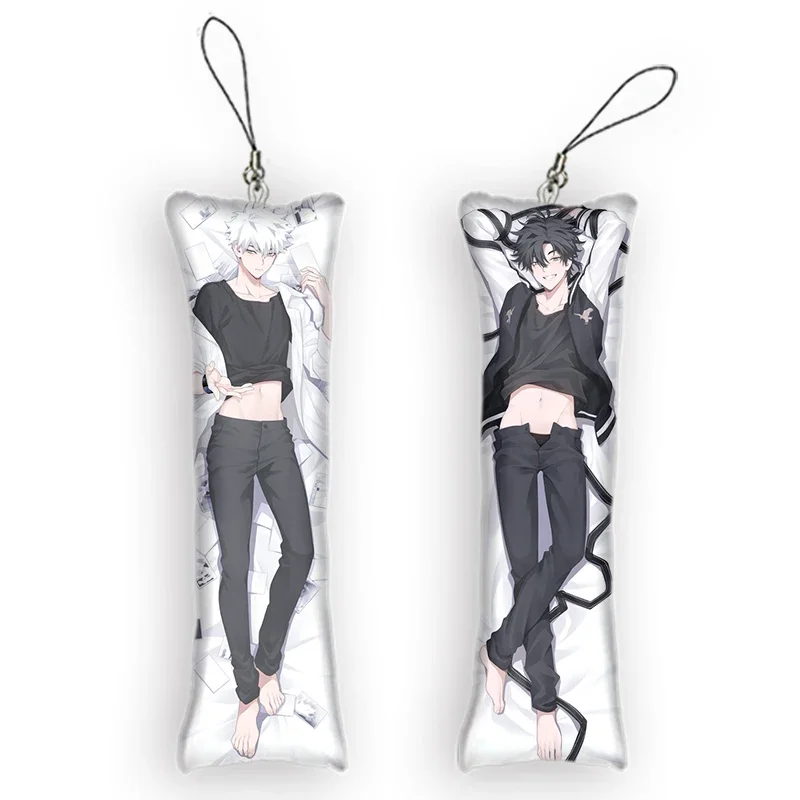 New design Mini Pillow Dakimakura Keychain Charles Lucas Anime Body Key Chain Cosplay Anime Keychain