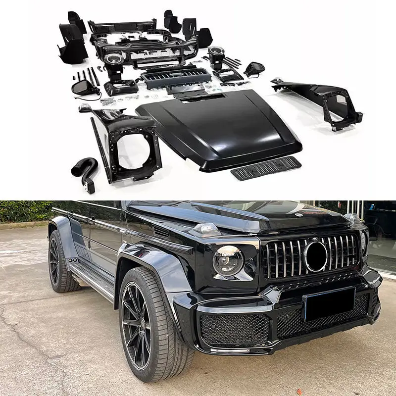 

Для W463 Old To New Body Kits, внешние аксессуары, комплект кузова для Benz G Class W463 Upgrade W464 B Style Body Kit