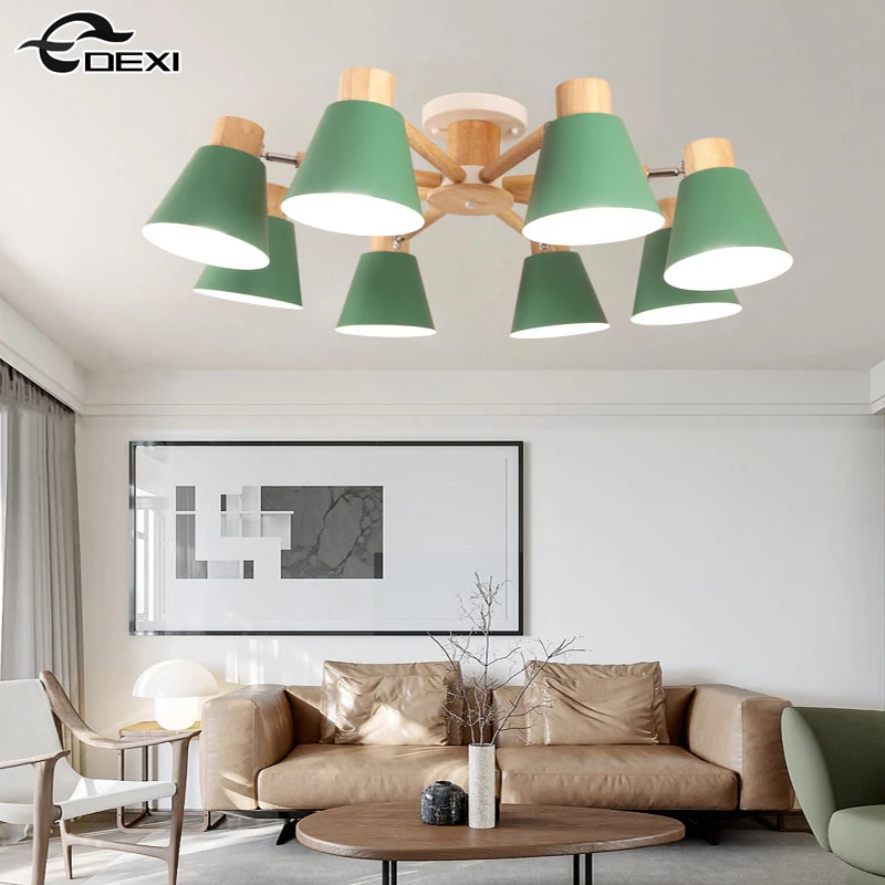 

Modern Living Room LED Chandelier Bedroom Ceiling Lamp Kitchen Ceiling Chandelier Children's Room E27 Light Home Decorative Lamp